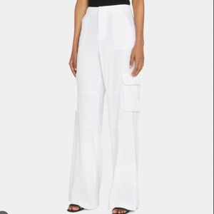 ALICE AND OLIVIA LINEN CARGO PANTS